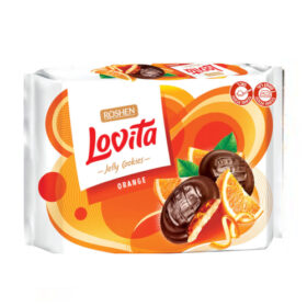 רושן לוביטה עוגיות ממולאות ג’לי בטעם תפוזים בציפוי שוקולד 420 גרם