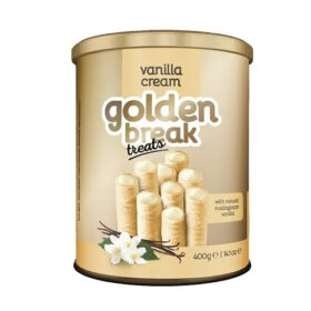 גולדן ברייק גליליות וופלים ממולאות קרם בטעם וניל 400 גרם