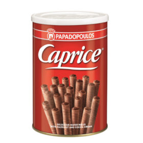 קפריס גלילי וופל במילוי קרם אגוזי לוז וקקאו 400 גרם