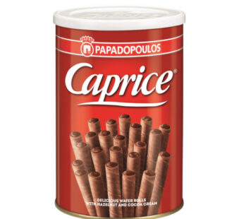 קפריס גלילי וופל במילוי קרם אגוזי לוז וקקאו 400 גרם