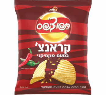 עלית תפוצ'יפס קראנצ' בטעם מקסיקני 50 גרם