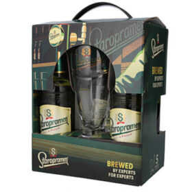 סטארופרמן מארז חגיגי 330 מיל 5 יח + כוס