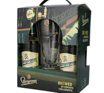 סטארופרמן מארז חגיגי 330 מיל 5 יח + כוס