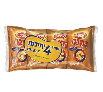 אסם מארז במבה 60 גרם 4 יח