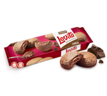 לוביטה עוגיות במילוי קרם בטעם שוקולד 127 גרם