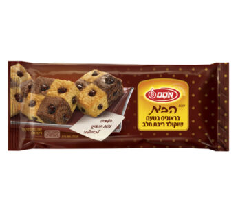 אסם עוגת הבית בראוניס בטעם שוקולד ריבת חלב 380 גרם