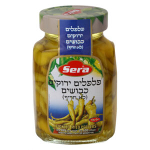 סרה פלפלים ירוקים כבושים לא חריפים 600 גרם