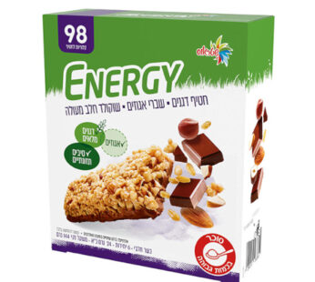 שטראוס אנרג'י עם שברי אגוזים ושוקולד חלב 144 גרם