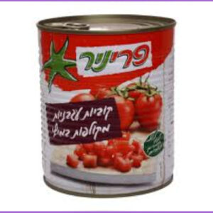 פריניר קוביות עגבניות מקולפות במיץ 800 גרם