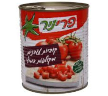 פריניר קוביות עגבניות מקולפות במיץ 800 גרם